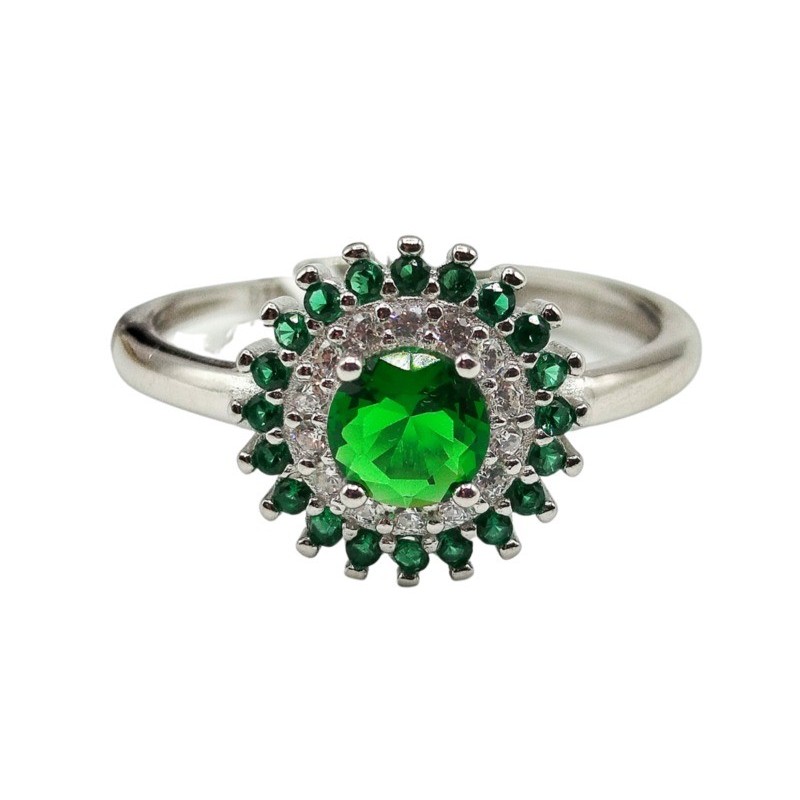 an. tondo in argento con zirconi colorati mod. r1799 [589bd02d]