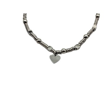 bracciale in acciaio alternato con cuore mod. itabr0721 [610c194a]