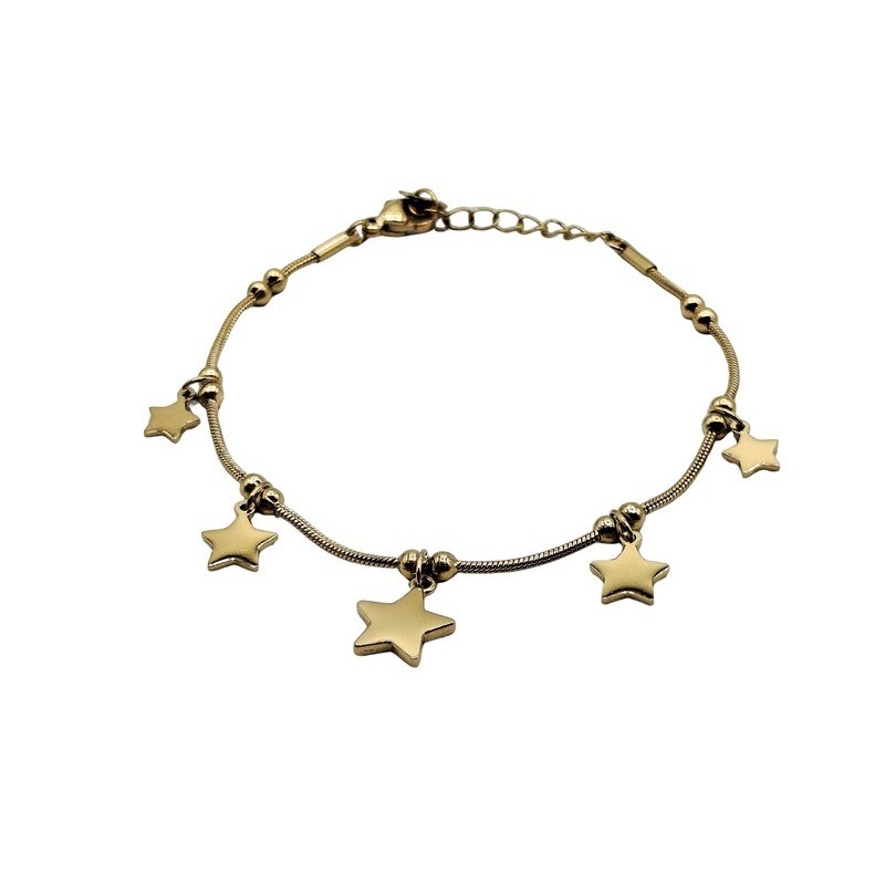 bracciale in acciaio dorato con stelle mod. itabr0899 [09099464]