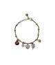 bracciale in acciaio dorato con charms mod. itabr1025 [e85629d9]