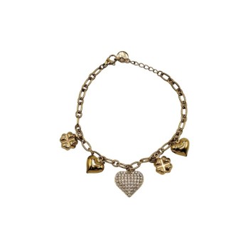 bracciale in acciaio dorato con charms mod. itabr1042 [ec523a78]