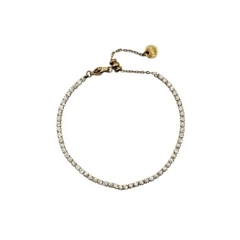 bracciale tennis in acciaio dorato mod. itabr1049 [7dfdc4e2]