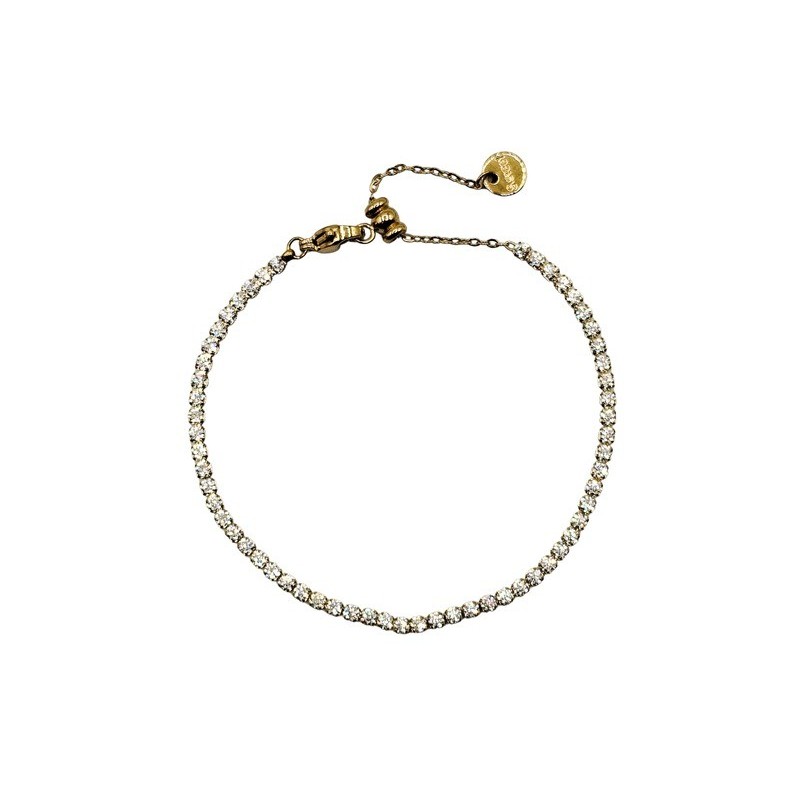 bracciale tennis in acciaio dorato mod. itabr1049 [7dfdc4e2]