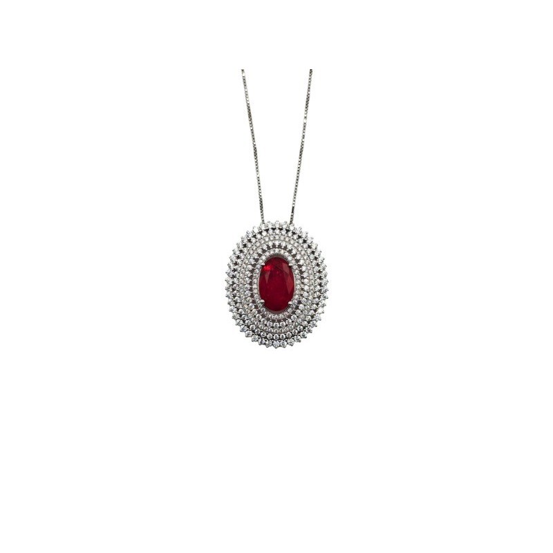 collana in argento con zirconi mod. cl76193 [cfd0f01a]