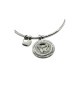 bracciale in acciaio a manetta con farfalla mod. brd00086 [ae2aab45]