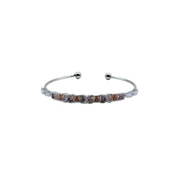 bracciale in acciaio con zirconi mod. brd00161 [c131667a]