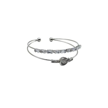 bracciale doppio filo rigido in acciaio mod. brdr00162 [d90a4576]