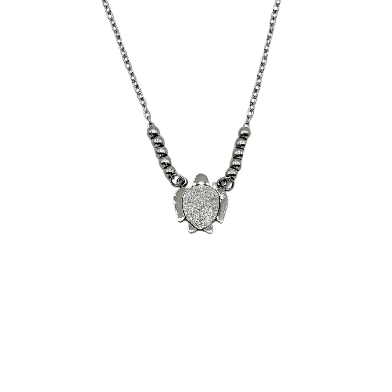 collana in acciaio con elementi mod. pdd00259 [17212e46]