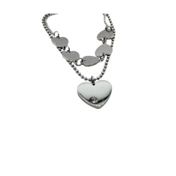 bracciale in acciaio con cuori mod. brd00390b [ad0cb169]