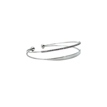 bracciale in acciaio doppio filo rigido mod. brd00543 [624579ef]