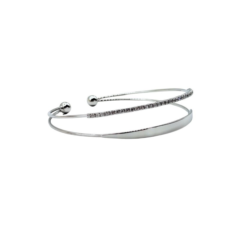 bracciale in acciaio doppio filo rigido mod. brd00543 [624579ef]