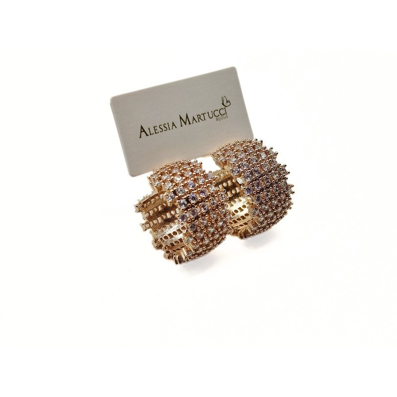 OR. CERCHI LARGHI ZIRCONATI MOD. AMOR035 [8375626e]