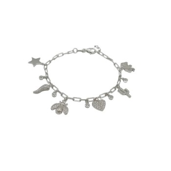 Bracciale con Charms in Argento Mod.63795 [eebb8c5b]