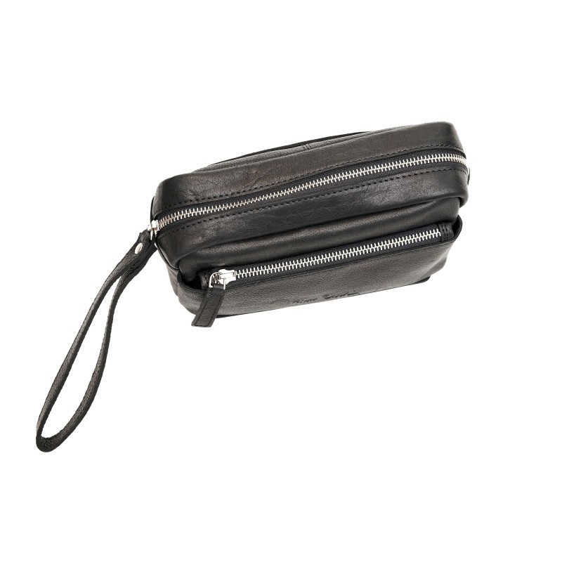 POCHETTE IN PELLE  COGNAC/TESTA DI MORO PIERRE CARDIN MOD.28001 YS12 [feb51394]