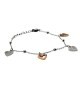 bracciale in acciaio con cuori e zirconi mod. brd00175ne [eee37cf6]