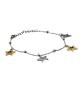 bracciale in acciaio con stelle bicolor e zirconi mod. brd00175nf [794b6b2d]