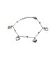 bracciale in acciaio con cuori e zirconi mod. brd00176c [93eb0419]