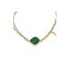 bracciale in argento dorato con pietra verde mod. itaargbr1617 [6985acfc]
