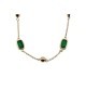 collana in argento dorato con pietre verdi mod. itaargcl1380 [4b45b98d]