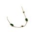 collana in argento dorato con pietre verdi mod. itaargcl1380 [9263fa80]