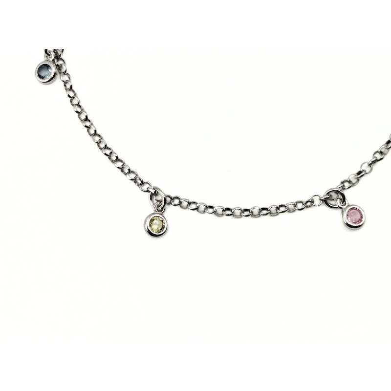 br. punti luce multicolor pendenti in arg. MOD. SSBR810 [60d78235]