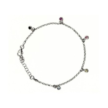 br. punti luce multicolor pendenti in arg. MOD. SSBR810 [b9f1c138]