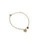 bracciale in argento con cuore e pallina rossa mod. itaargbr1074 [e6493ad7]