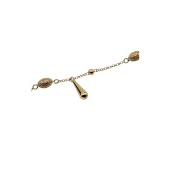 bracciale in argento con elementi ovali e goccia mod. itaargbr1232 [bde0da97]