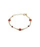 bracciale in argento dorato con 3 coccinelle mod. itaargbr1020a [4b5870ff]