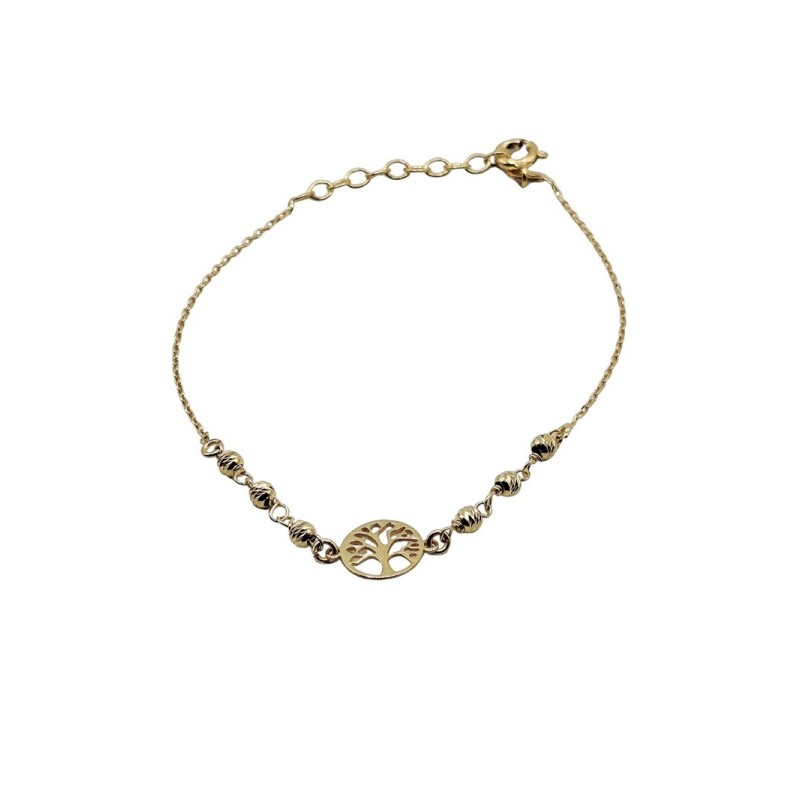 bracciale in argento con albero della vita e sfere mod. itaargbr628 [811342db]