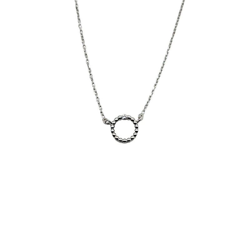collana in argento con cerchio e zircone mod. itaargcl1084 [e206d574]