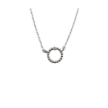 collana in argento con cerchio e zircone mod. itaargcl1084 [8c3d577d]