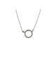 collana in argento con cerchio e zircone mod. itaargcl1084 [8c3d577d]