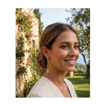 orecchini in argento dorato con elementi mod. itaargor1290 [8d5ac461]