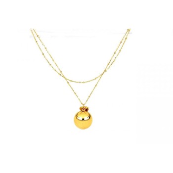 collana chiama angeli in acciaio dorato con cuore mod. itapend2227 [44897e6b]