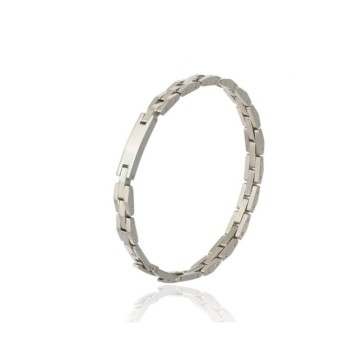 bracciale in acciaio snodato maglia lucida mod. itabr2567 [ae1cbabd]