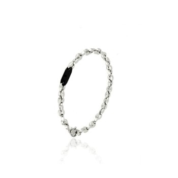 bracciale in acciaio con elemento nero mod. itabr3092 [25e8f67f]