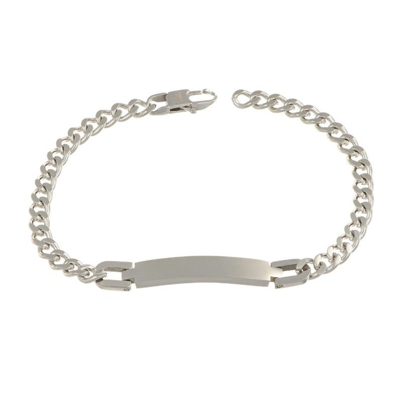 bracciale in acciaio maglia a catena mod.itabr3154 [54b4ec3a]