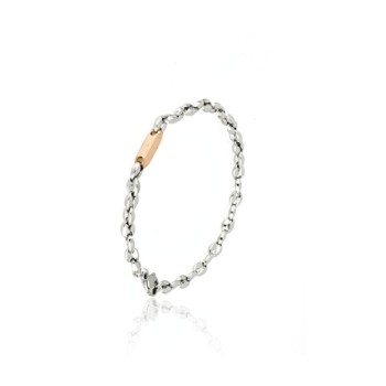 bracciale in acciaio con elemento rosa mod. itabr4213 [8e6ff6e9]