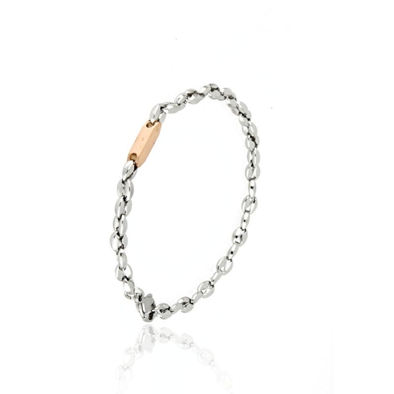 bracciale in acciaio con elemento rosa mod. itabr4213 [8e6ff6e9]