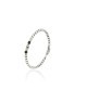 bracciale in acciaio maglia corda con sfere nere mod. itabr5223 [cca42f9f]
