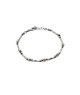 bracciale in argento con palline dorate e lucide mod. itaargbr1208 [f0191264]