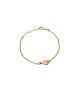 bracciale in argento dorato con cuore piccolo smaltato mod. itaargbr829 [e244074b]