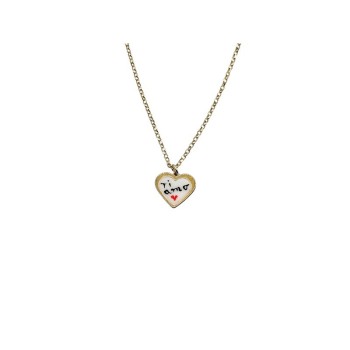 collana in argento dorato con cuore scritta  ti amo  mod. itaargcl1807 [4ac6da0d]