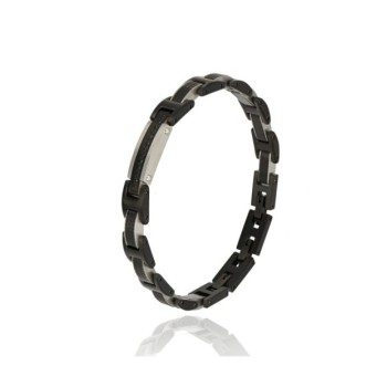 BR. ACCIAIO NERO OPACO CON ZIRCONI MOD. ITABR4277 [af8e7489]