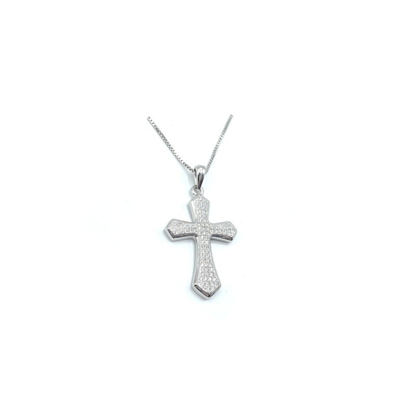 Pendente Croce in Argento, MOD. 65801 [4d089399]