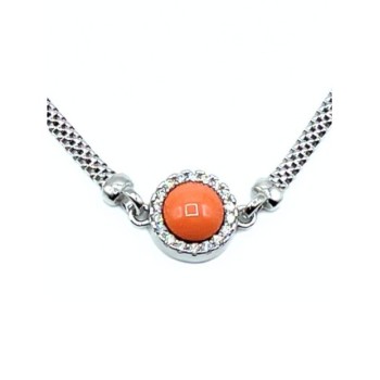collana in argento maglia popcorn mod. yugcl15b [54252d32]