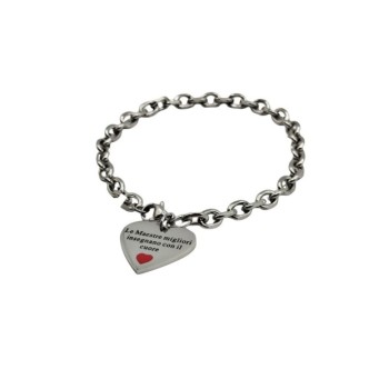 bracciale in acciaio maestra mod. acbr2385 [a323c224]