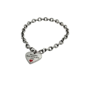 bracciale in acciaio mamma mod. acbr2388 [abc0d20c]