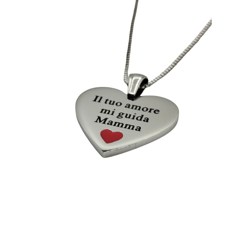 collana in acciaio mamma mod. accl9127 [7e8b1ecc]